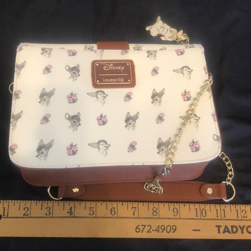 Loungefly Disney Bambi Thumper Crossbody Purse Bag with Chain shoulder strap